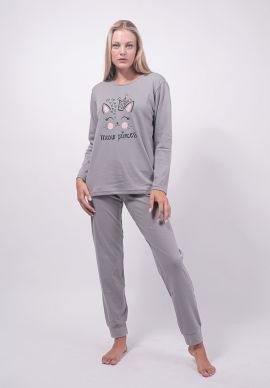  Πιτζαμα Γυναικεια Cherry Underwear  Meow Princess