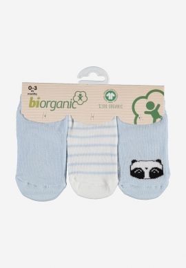 Καλτσακια Βρεφικα Biorganic Cotton Panda Pack