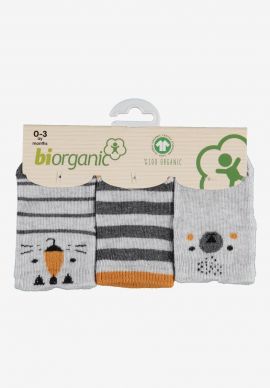 Καλτσακια Βρεφικα Biorganic Cotton Lovely Pack
