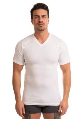Φανέλα ανδρική με V Giorgio White