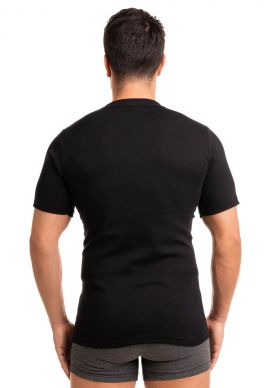Φανέλα ανδρική κλειστή λαιμόκοψη Giorgio Black
