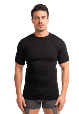 Φανέλα ανδρική κλειστή λαιμόκοψη Giorgio Black