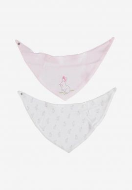 Σετ 2 Βρεφικες Σαλιαρες Rabbit Girl Biorganic