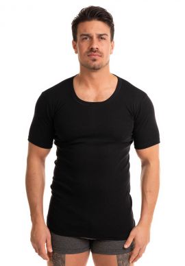 Φανέλα ανδρική ανοιχτή λαιμόκοψη Giorgio Black