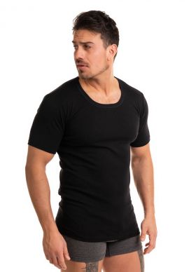 Φανέλα ανδρική ανοιχτή λαιμόκοψη Giorgio Black