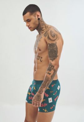 Boxer ανδρικό Let's Go Turquoise Soma