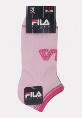 Κάλτσες Παιδικές FILA με σχέδιο Fila σε παστέλ χρώματα (3 Ζευγάρια)