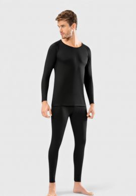 Σετ Ισοθερμικά Ανδρικά KOTA με Μπλούζα, Κολάν & Σκούφο – Thermal Set