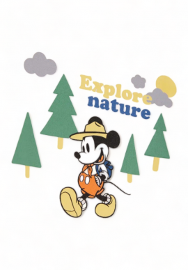 Βρεφικό φορμάκι Cimpa με μακρύ μανίκι Disney Mickey Explore και κλείσιμο με κουμπάκια