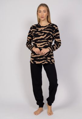 Πιτζάμα γυναικεία Tiger Print Cherry