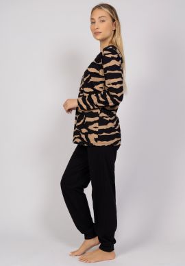 Πιτζάμα γυναικεία Tiger Print Cherry