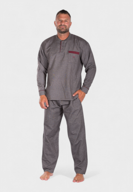 Πιτζάμα ανδρική πατιλέτα με κουμπάκια Collection Grey