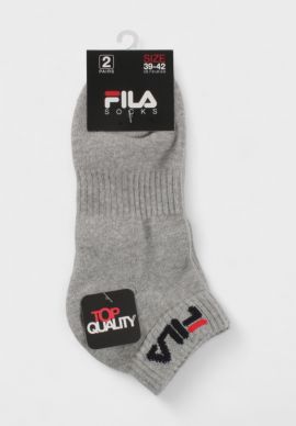 Fila Quarter Plain Half Terryprewsd Unisex Socks 2 Pack