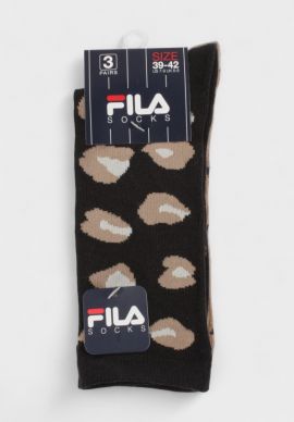 Γυναικείες Κάλτσες Fila σε Πακέτο 3 Ζευγάρια με Animal Print