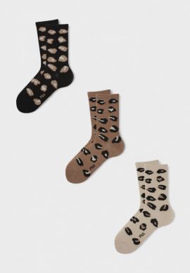 Γυναικείες Κάλτσες Fila σε Πακέτο 3 Ζευγάρια με Animal Print