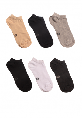 Σοσονι Unisex Βαμβακερό Dimi Socks 6Pack Multicolor