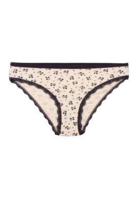 Σλιπ Bikini Berrak βαμβακερό με δαντέλα Flowers  