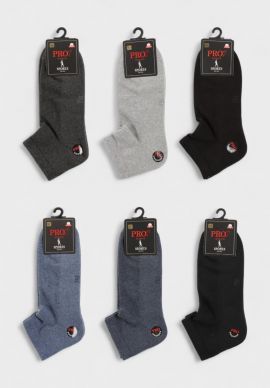 Κάλτσες ανδρικές ημίκοντες μισοπετσέτα Pro Socks
