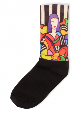 Γυναικείες κάλτσες με σχέδιο Trendy Abstract Woman
