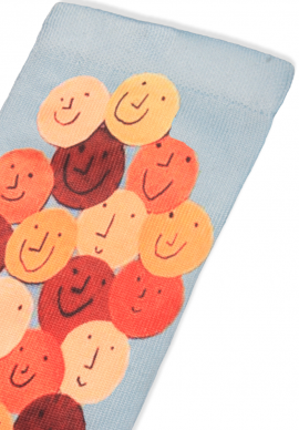 Unisex κάλτσες με σχέδιο Trendy Smiley Faces