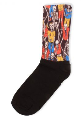 Unisex κάλτσες με σχέδιο Trendy Colored Skeletons
