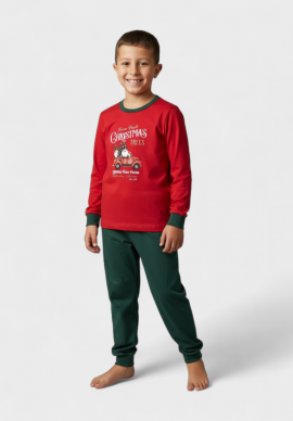 Παιδική Πιτζάμα Χριστουγεννιάτικη Nina Club – 100% Βαμβακερή