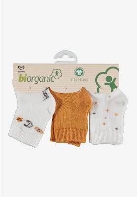 Καλτσακια Βρεφικα Biorganic Cotton Earth Pack