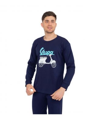 Πιτζάμα ανδρική βαμβακερή Nina Club Vespa