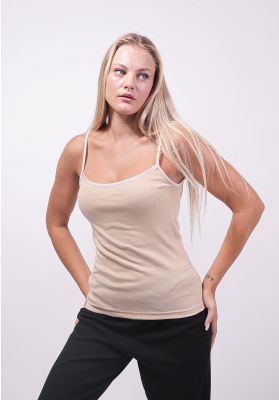 Φανελακι Γυναικειο Τιραντα Με Σατεν Ρελι