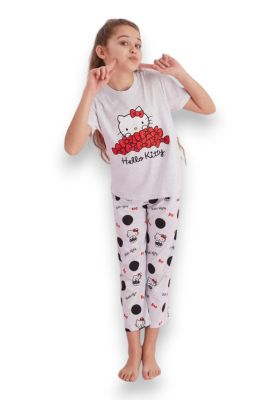 Πιτζάμα παιδική με μακρύ παντελόνι Hello Kitty Love