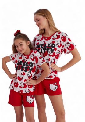 Πιτζάμα γυναικεία με σορτσάκι Hello Kitty Fresh Morning