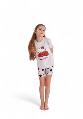 Πιτζάμα παιδική με σορτσάκι Hello Kitty Love