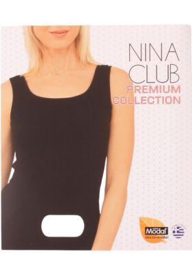 Φανελακι Γυναικειο Nina Club Με Φαρδιά Τιραντα MicroModal