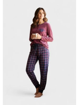 Πιτζάμα Γυναικεία Interlock Collection Autumn Heartbeat