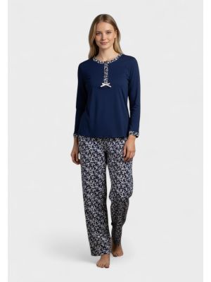 Γυναικεία Πιτζάμα Βαμβακερή Collection Floral